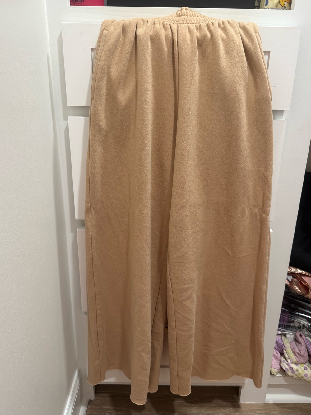 Women’s Wild Fable Wide-Leg Sweatpants in Camel Tan